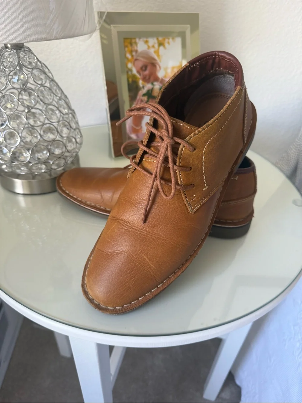 Bass Men's Tan Leather Chukka Boots